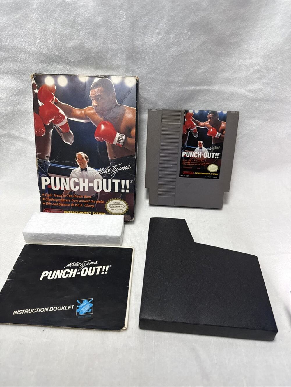 MIKE TYSON'S PUNCH OUT NES NINTENDO CIB COMPLETE IN BOX TESTED